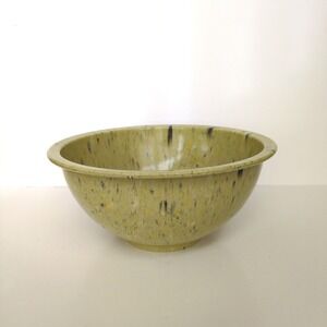 Vtg Texas Ware Confetti Mixing Bowl Green Yellow Speckled Melamine #125 11"
